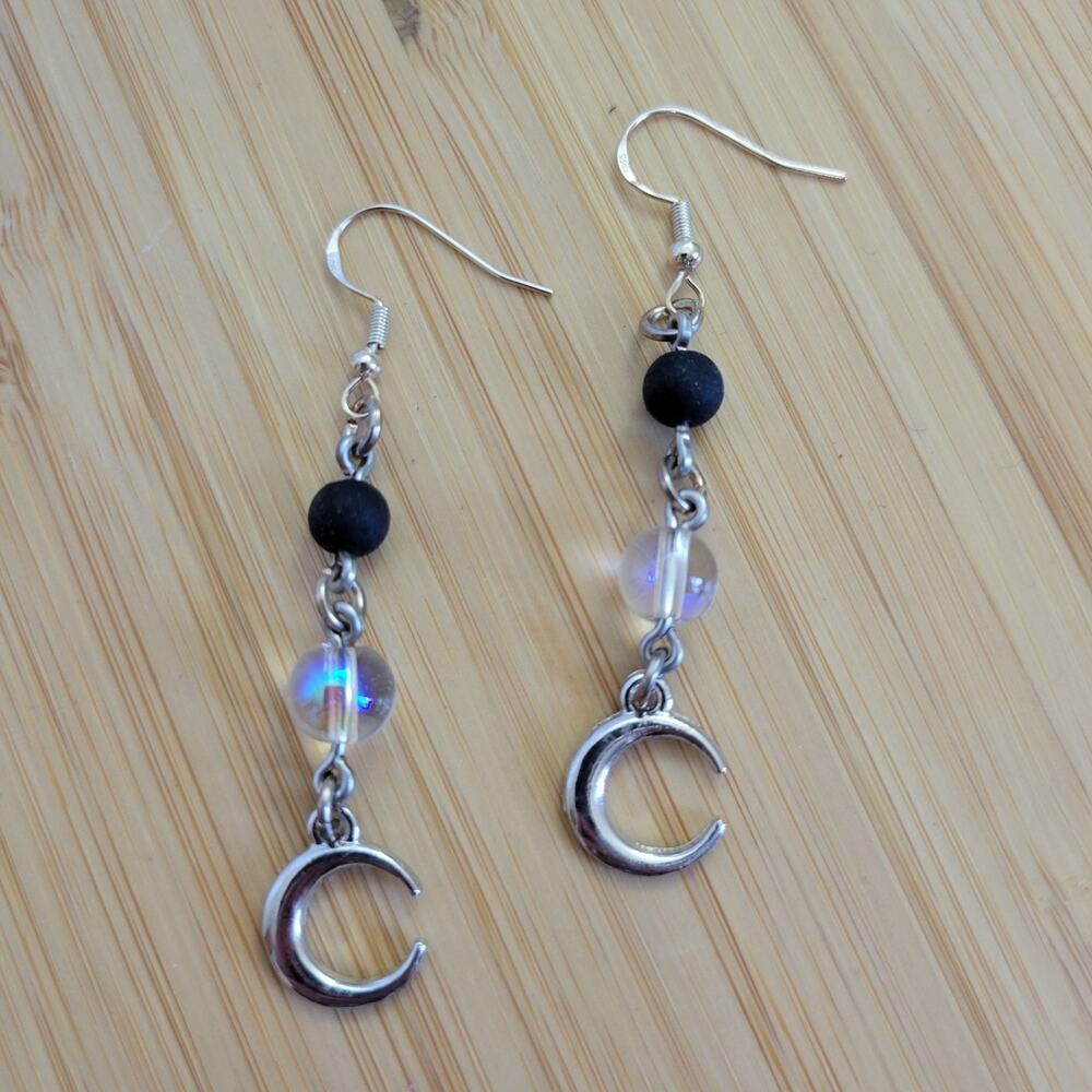 Celestial Dangle Earrings w/ Sterling Silver Ear Hooks